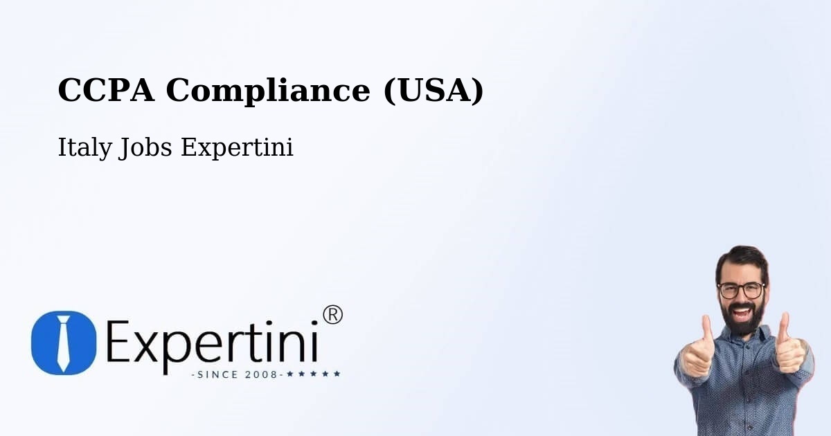 CCPA Privacy Rights & Compliance Notice – Passaggio - Italy Jobs Expertini