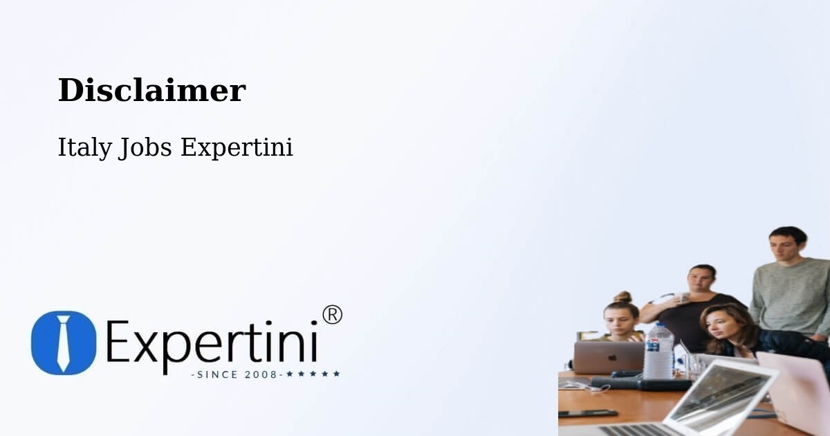 Disclaimer – Passaggio - Italy Jobs Expertini